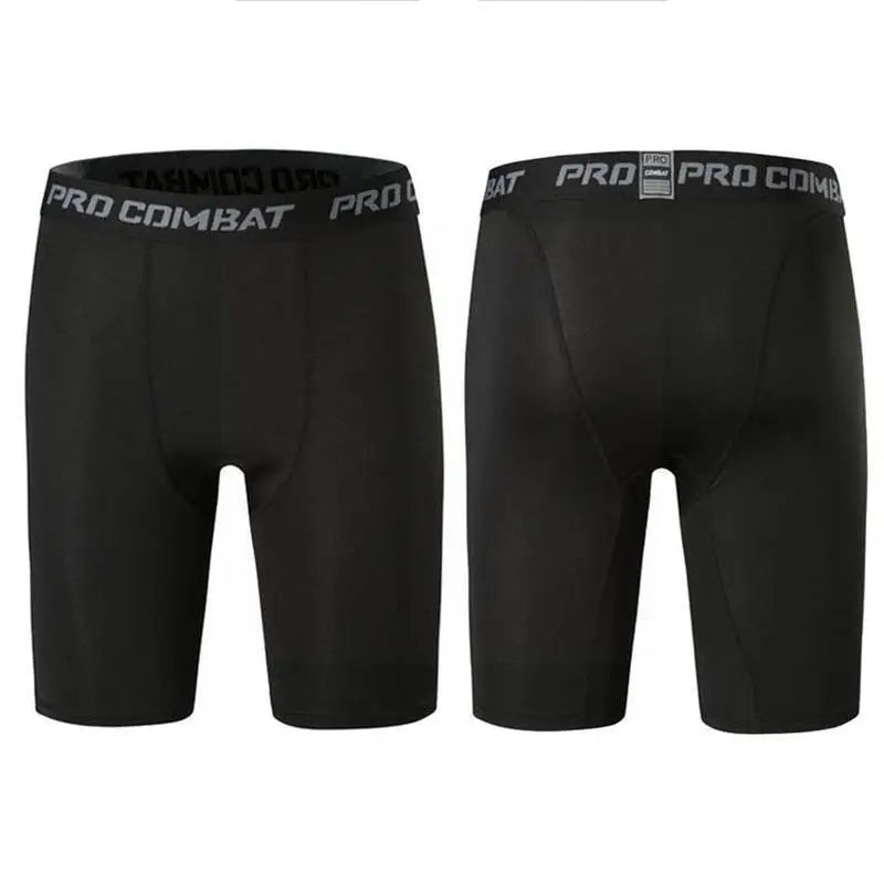 Men'S Leggings Compression Pants Sports Leggings Basketball Quarter Shorts Quick Drying Running Training Stretch Fitness Pants